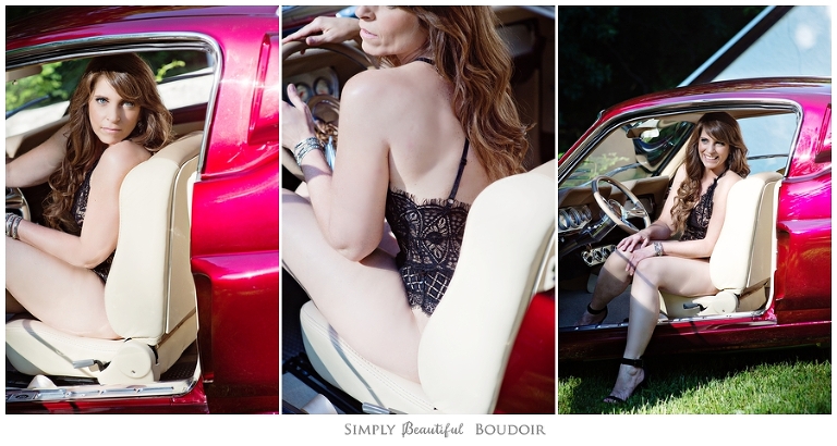 Boudoir Car Shoot_Vintage Mustang_Tulle Skirt 6